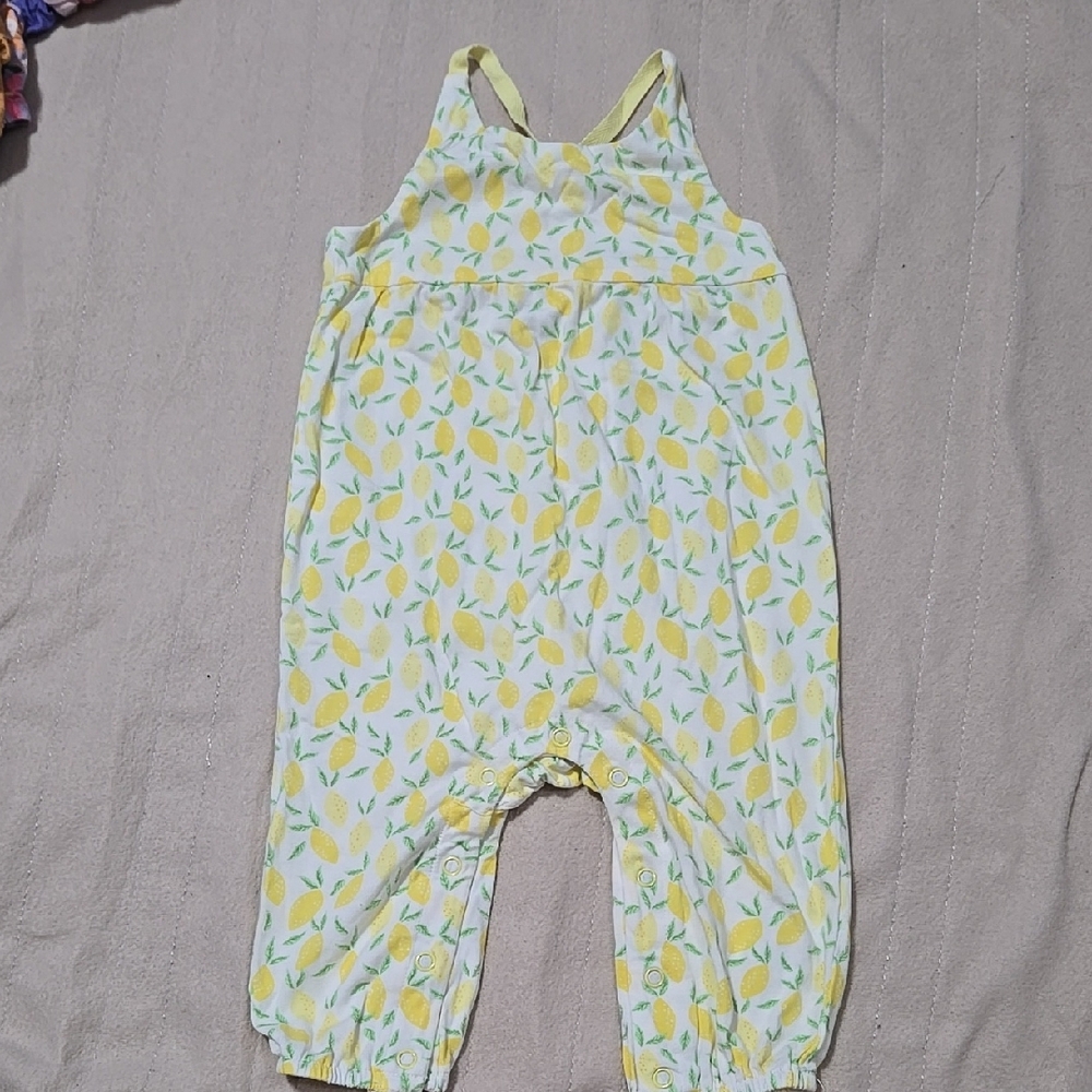 Egg New York Lemon Print Kids Jumpsuit